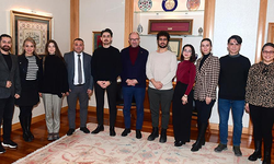 ES-AB’dan Rektör Erdal’a ziyarette bilgi paylaşımı yapıldı