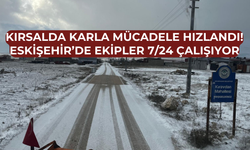 Kar yağdı, ekipler sahaya indi!