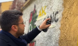 Sprey Boyalarla Vicdanın Sesi Oldular: Eskişehir AK Parti'den Dünyaya Filistin Dersi!