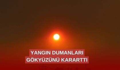 Gökyüzünü yangın dumanları kapladı