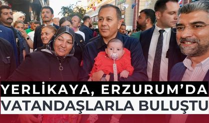 Bakan Yerlikaya Erzurum’da esnaf ve vatandaşlarla buluştu
