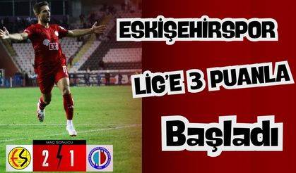 Eskişehirspor rakibini 2-1 mağlup etti