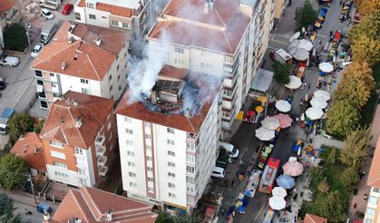 Apartman yangını korkuttu