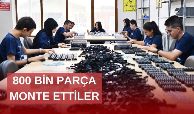 Engelliler Montaj Atölyesi'nde 800 Bin parça monte edildi