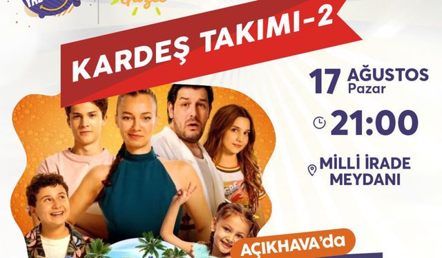 Açık Havada Sinema Keyfi Devam Ediyor