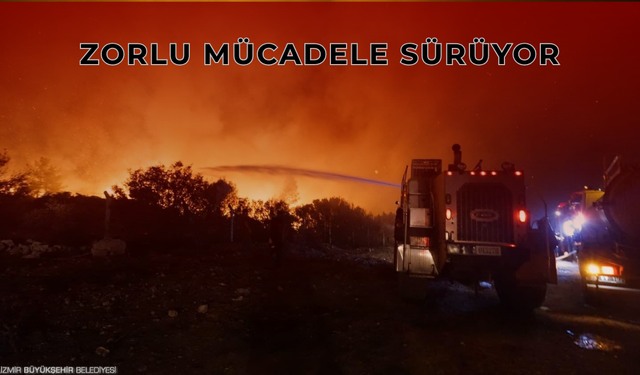 Buca’da Başlayan Yangın Sarnıç’a Ulaştı