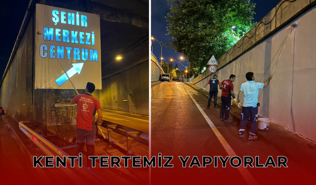 Büyükşehir’in uyumayan ekibi iş başında