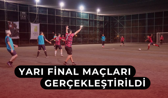 Futbol turnuvasında heyecan sürüyor