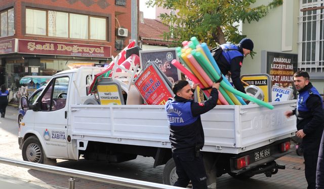Odunpazarı’nda kaldırım ve yol işgallerine sıkı denetim