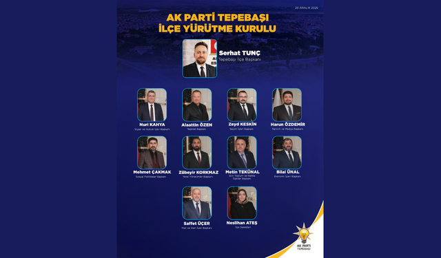 AK Parti Tepebaşı’nda yeni yürütme kurulu açıklandı