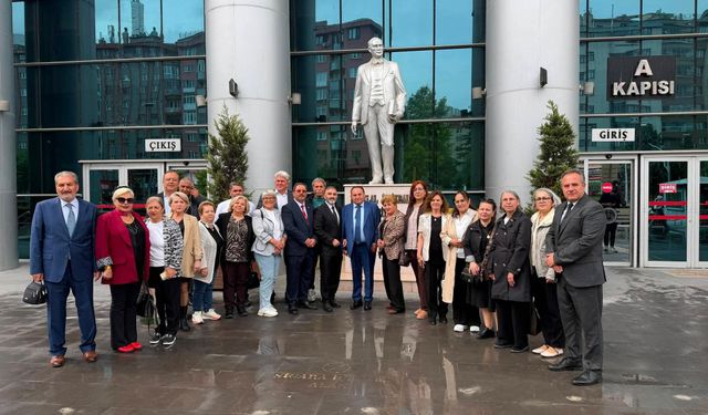 Emirdağ ve Çevre Dernekleri Federasyonu'ndan Başsavcı Karakülah ve Başsavcı Vekili Özel'e Veda Ziyareti