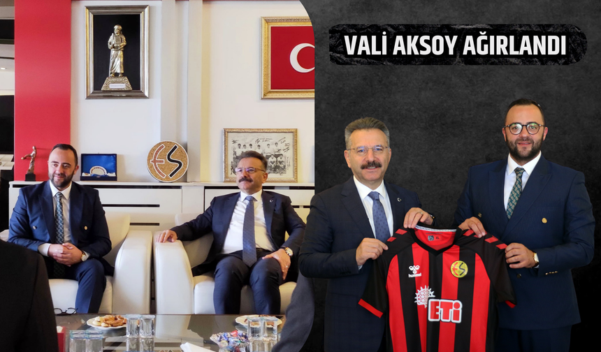 Vali Aksoy'dan Eskişehirspor'a ziyaret