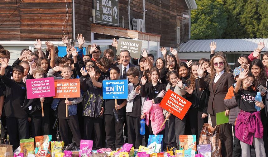 Başkan Ataç öğrencilerle doğal yaşam merkezinde buluştu