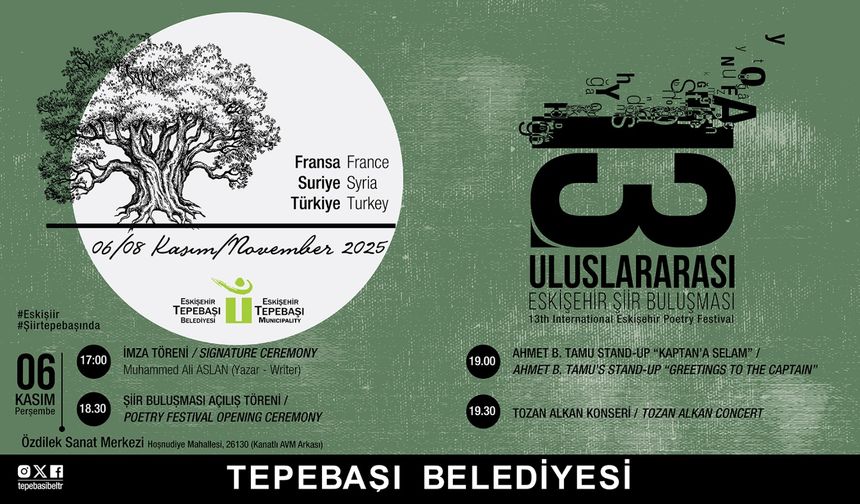 Şiir Severler 13. Kez Eskişehir’de Bir Araya Geliyor