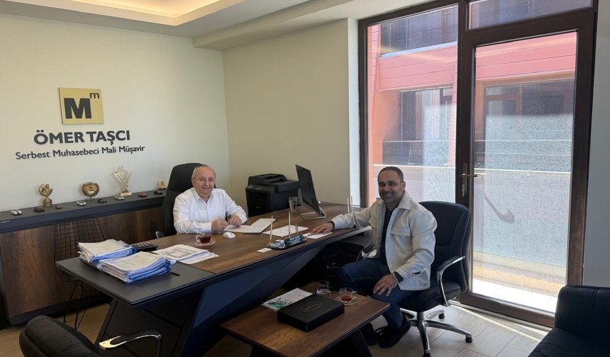Gökhan Yıldırım Mali Müşavir Taşçı'yı ziyaret etti