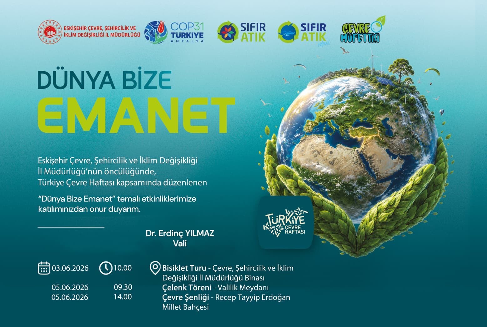 Eskişehir’de Çevre Haftası Başlıyor